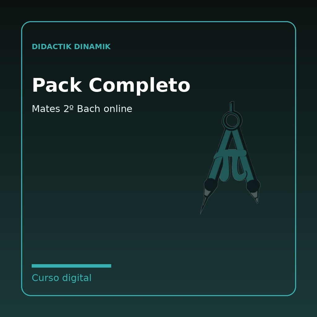 Pack Completo Mates 2º Bach (online)